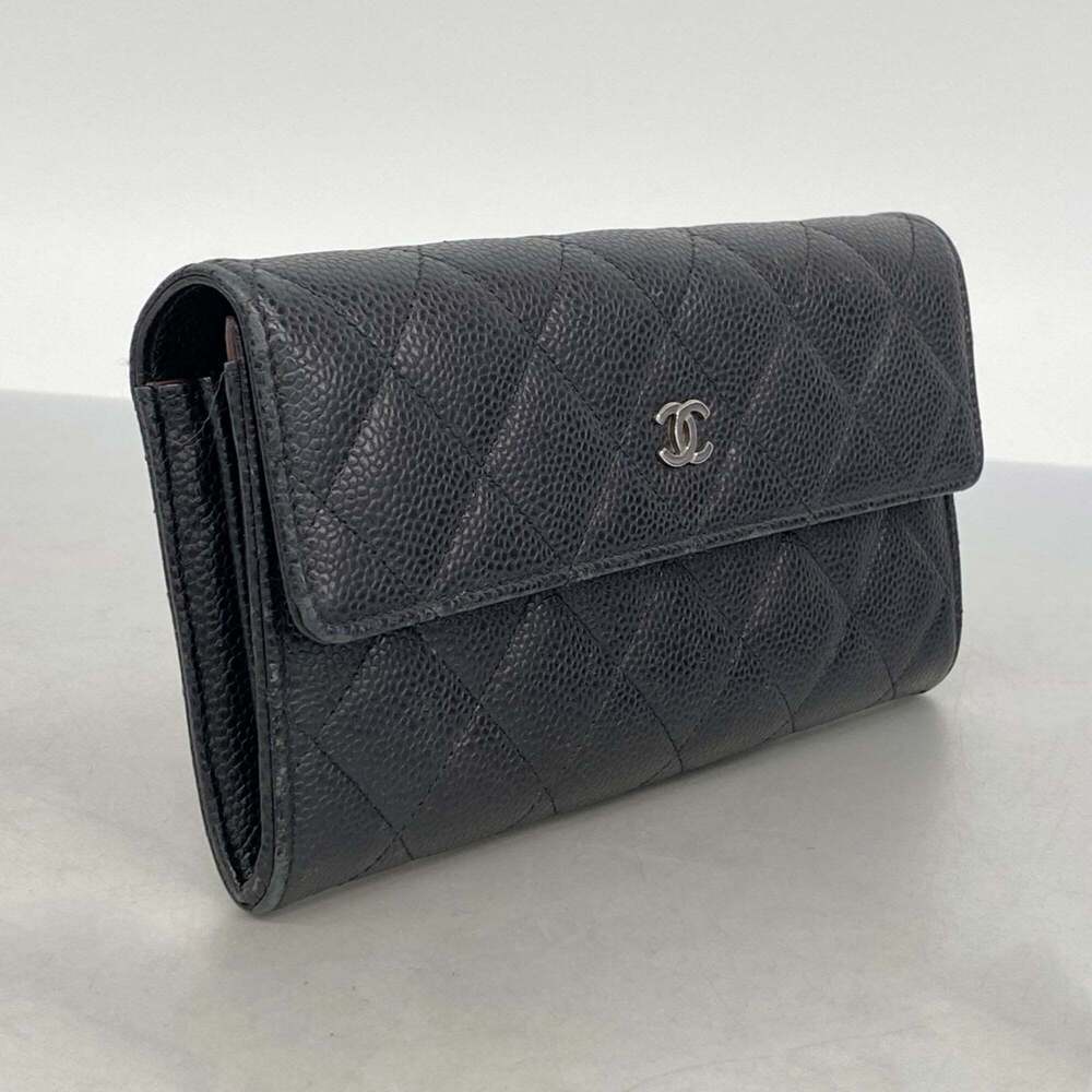 CHANEL Black Caviar Leather Wallet - Picture 2 of 10